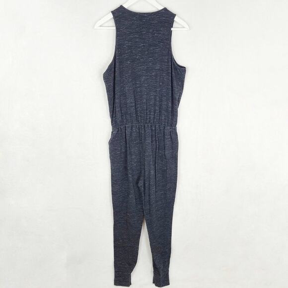 Madewell Jumpsuit Women S  Sleepover Romper Knit Heathered Charcoal Grey - Picture 6 of 8